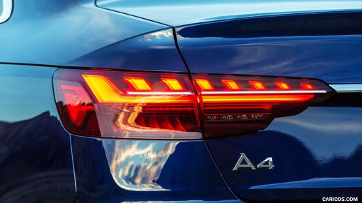 AUDI A4 actualización de las luces traseras